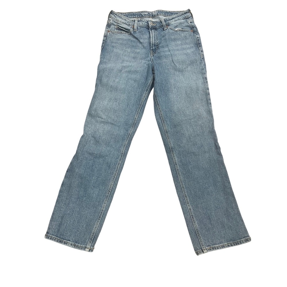 Old Navy Jeans Womens Extra High Rise Straight Blue Sz 12 Secret Smooth Denim